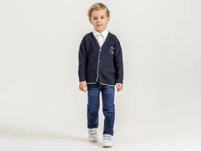 Toptan YAVRUCAK M Detay 3'lü Erkek Takım - Toptan Çocuk Giyim Beniz Kids