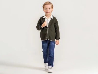 Toptan YAVRUCAK M Detay 3'lü Erkek Takım - Toptan Çocuk Giyim Beniz Kids