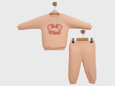 Mini Nakışlı Kız Bebe Pijama Takım