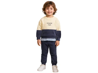 Minimal Man Nakışlı Erkek Takım 