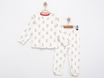 Mom Dad Desenli Kız Pijama Takım