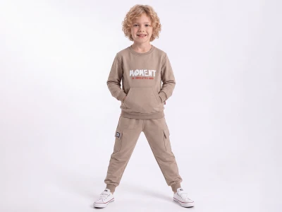 Moment Baskılı Cepli Erkek Takım 