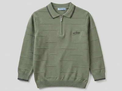 Toptan METEX Mtx Armalı Çizgili Fermuarlı Triko Erkek Sweat  - Toptan Çocuk Giyim Beniz Kids