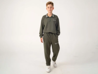 Toptan RUHAT KİDS Never Baskılı Oysho Erkek Takım - Toptan Çocuk Giyim Beniz Kids