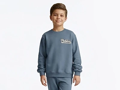 Toptan TANEM KİDS Prblines Baskılı Şardonlu 3'İp Erkek Çocuk Sweat MAVİ - Beniz Bebe
