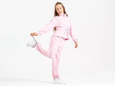Toptan ÖZ BEBE Nevrülü Kız Takım PEMBE - Beniz Bebe