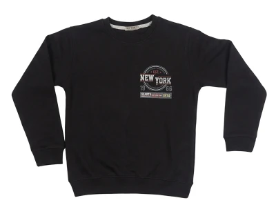 Toptan TANEM KİDS New York Baskılı Şardonlu 3 İp Erkek Sweat - Toptan Çocuk Giyim Beniz Kids