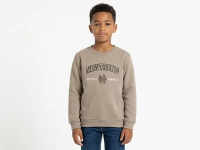 Toptan TANEM KİDS Newyork Baskılı Şardonlu 3 İp Erkek Çocuk Sweat - Toptan Çocuk Giyim Beniz Kids