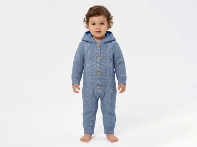 Toptan ÖZ-KA LİFE Örme Erkek Bebek Tulum - Toptan Çocuk Giyim Beniz Kids