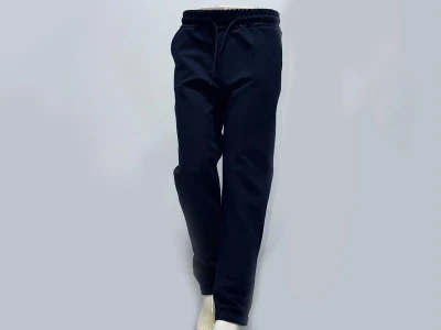 Toptan POYRAZ Ottoman Kumaş Unisex Okul Tek Alt  LACİVERT - Beniz Bebe