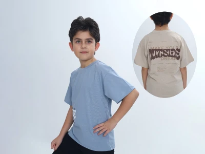 Outside Baskılı Unisex Tişört 