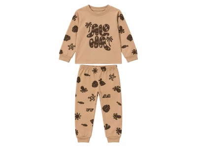 Toptan SÜPERMİNİ Palmiye Baskılı Kız Çocuk Pijama Takımı - Toptan Çocuk Giyim Beniz Kids