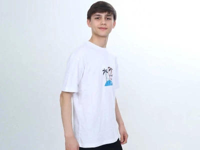 Palmiye Baskılı Unisex Tişört