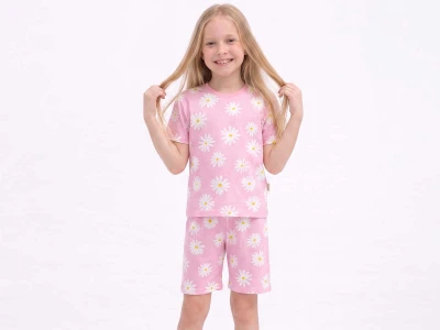 Papatya Baskılı Kız Pijama Takım 