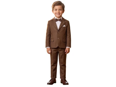 Toptan NOWA Papyonlu Düğmeli Ceketli Erkek Bebe Smokin Takım  - Toptan Çocuk Giyim Beniz Kids