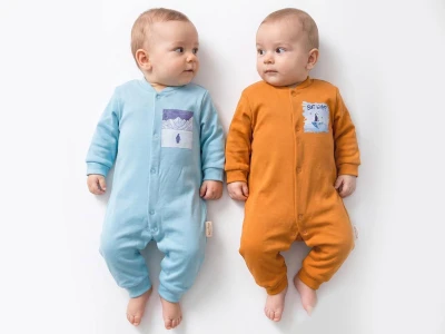 Toptan BOM-BİBO Penguen Desenli Erkek Bebe Tulum - Toptan Çocuk Giyim Beniz Kids