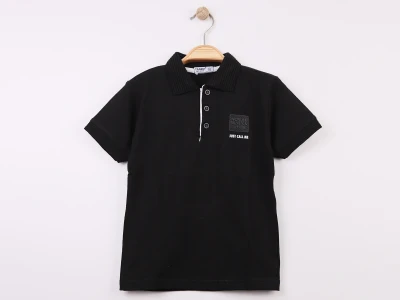 Polo Yakalı Call Me Baskılı Erkek Tişört