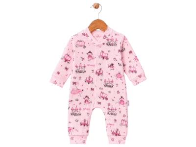 Prenses Çocuk Baskılı Kız Bebe Tulum 
