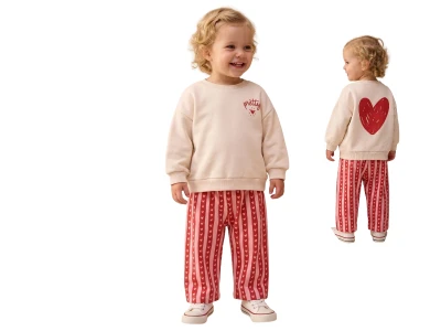 Pretty Baskılı Kız Bebe Takım 3 İp