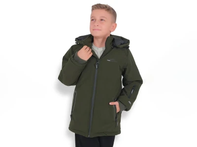 Toptan ROBİN Rbn Armalı Fermuarlı Cepli Kapşonlu Erkek Mont  - Toptan Çocuk Giyim Beniz Kids