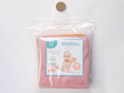 Renkli Lüks 10lu Bebe Ağız Mendili 28x28 cm