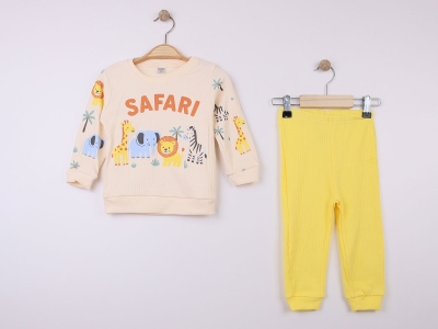 Safari Baskılı Erkek Bebe Takım