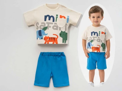 Safarili Erkek Bebe Takım 