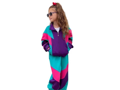 Toptan HARBY Seksenler Temalı Kız Takım - Toptan Çocuk Giyim Beniz Kids
