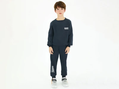 Toptan BICIR KİDS Sport Wear Baskılı Erkek Takım  - Toptan Çocuk Giyim Beniz Kids