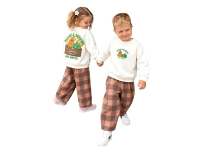Toptan UNİCORN Squash Baskılı 3 İp Şardonsuz Unisex Takım - Toptan Çocuk Giyim Beniz Kids