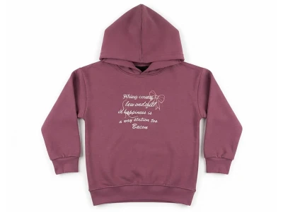 Toptan CMK Sthing Baskılı 3 İp Şardonlu Kız Sweat  - Toptan Çocuk Giyim Beniz Kids