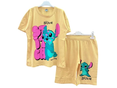 Stitch Baskılı Kız Takım