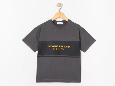 Stone İsland Baskılı Oversize Erkek Tişört