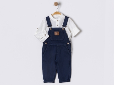 Toptan ORYEDA Style Armalı Erkek Salopet İkili Set - Toptan Çocuk Giyim Beniz Kids