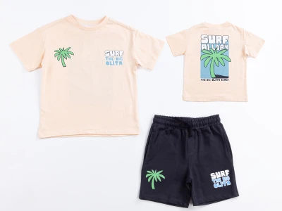 Surf Baskılı Erkek Takım
