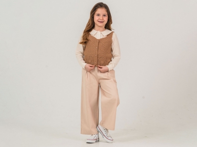 Süzene Yelekli Üçlü Kız Takım