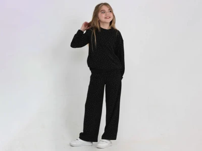 Toptan ŞİRİNKIZ OSMAN Taş İşlemeli Oysho Kız Takım - Toptan Çocuk Giyim Beniz Kids