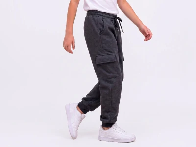 Toptan MİSS MODEL Tek Komando Cepli 2 İp Unisex Okul Tek Alt - Toptan Çocuk Giyim Beniz Kids