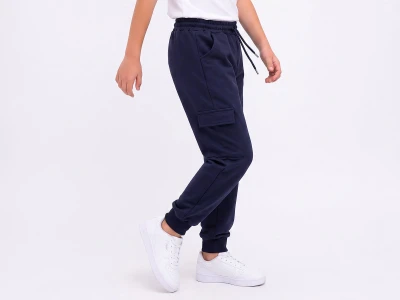 Toptan MİSS MODEL Tek Komando Cepli 2 İp Unisex Okul Tek Alt - Toptan Çocuk Giyim Beniz Kids