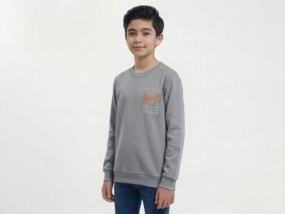Toptan WENGE KİDS The Future Baskılı Şardonlu 3 İp Erkek Çocuk Takım GRİ - Beniz Bebe