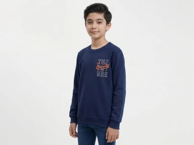 Toptan WENGE KİDS The Future Baskılı Şardonlu 3 İp Erkek Çocuk Takım LACİVERT - Beniz Bebe
