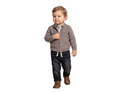 Toptan ORYEDA Triko 3'lü Erkek Bebek Takım - Toptan Çocuk Giyim Beniz Kids