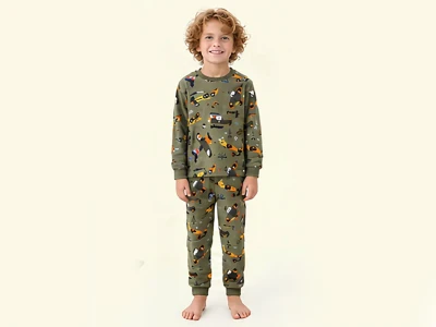 Toptan İSOBEL Uçak Desenli Erkek Pijama Takım - Toptan Çocuk Giyim Beniz Kids