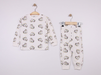 Desenli Unisex Pijama Takım