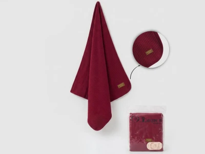 Toptan CAYZEN Unisex Bebek Battaniye 85x95 CM BORDO - Beniz Bebe