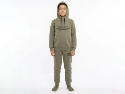 Toptan KOSKA Wart Baskılı Kapşnolu Şardonlu 3 İp Erkek Takım - Toptan Çocuk Giyim Beniz Kids