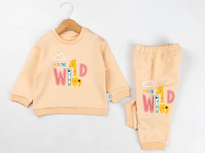 Toptan COMİX Wild Baskılı Erkek Takım SOMON - Beniz Bebe