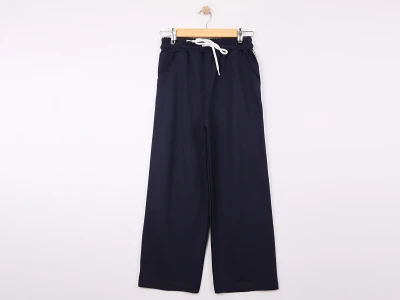 Toptan TONBİX Yan Biyeli Cepli Kız Tek Alt Navy blue - Beniz Bebe