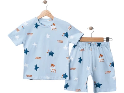 Yıldız Desenli Erkek Pijama Takım