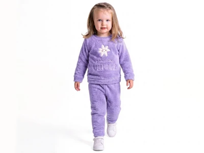 Toptan LİZARD Yıldız Nakışlı Well Soft Peluş Kız Takım  - Toptan Çocuk Giyim Beniz Kids